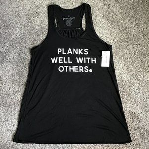 Pure Barre 'Planks well with others' workout tank - new with tags